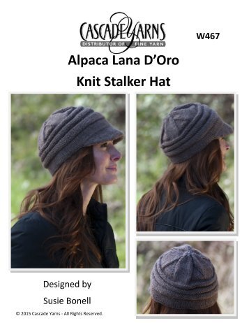 Alpaca Lana D’Oro Knit Stalker Hat