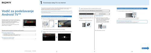 Sony KDL-55W755C - KDL-55W755C Guida all&rsquo;impostazione Serbo