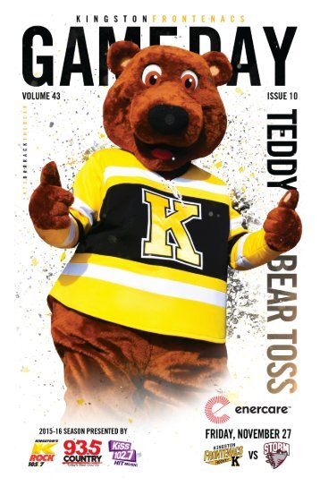 Kingston Frontenacs GameDay November 27, 2015