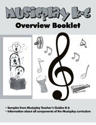 Samples from Musicplay Teacher's Guides K-6 - Themes & Variations