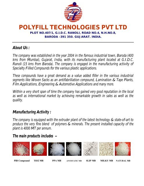What is the difference between filler masterbatch and plastics? - POLYFILL