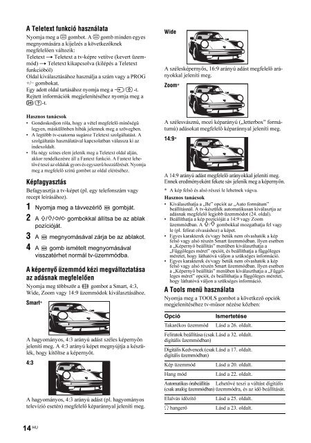Sony KDL-26S2030 - KDL-26S2030 Istruzioni per l'uso Ungherese