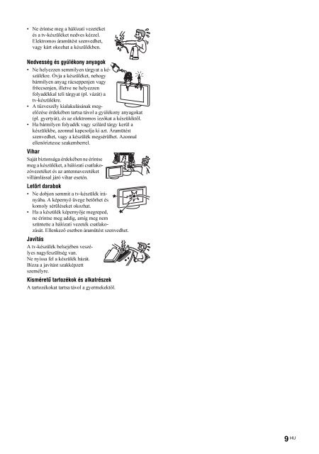 Sony KDL-32S2510 - KDL-32S2510 Istruzioni per l'uso Ungherese