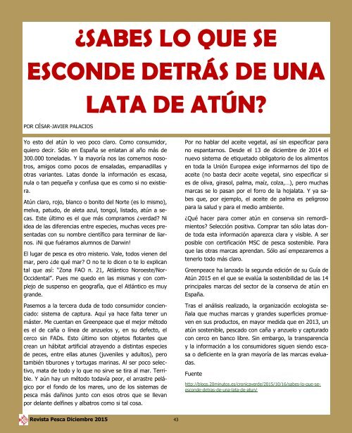 REVISTA PESCA DICIEMBRE 2015