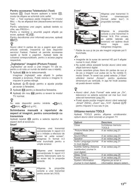 Sony KDL-37U3000 - KDL-37U3000 Istruzioni per l'uso Rumeno