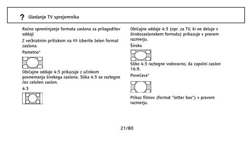 Sony KDL-40EX600 - KDL-40EX600 Istruzioni per l'uso Sloveno