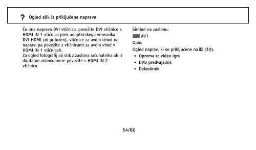 Sony KDL-40EX600 - KDL-40EX600 Istruzioni per l'uso Sloveno