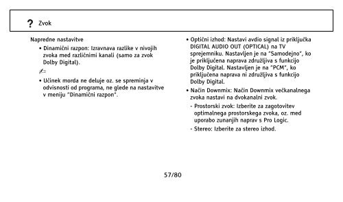 Sony KDL-40EX600 - KDL-40EX600 Istruzioni per l'uso Sloveno