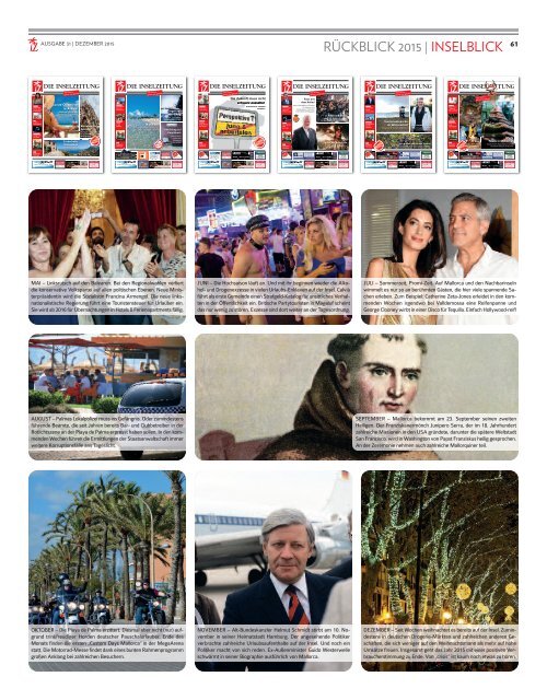 Die Inselzeitung Mallorca Dezember 2015