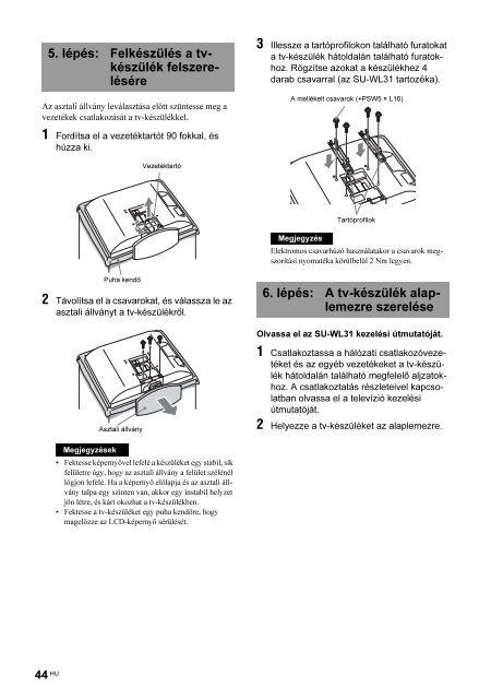 Sony KDL-32V2000 - KDL-32V2000 Istruzioni per l'uso Ungherese