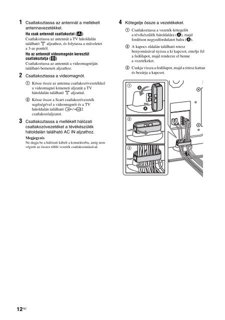 Sony KLV-V26A10E - KLV-V26A10E Istruzioni per l'uso Ungherese