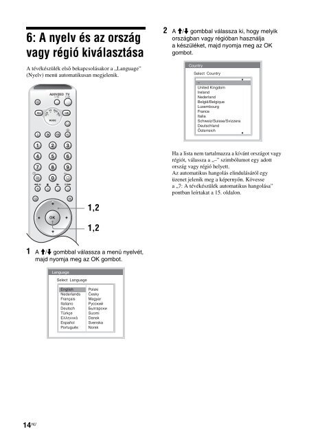 Sony KLV-V26A10E - KLV-V26A10E Istruzioni per l'uso Ungherese