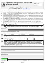 Application for registration New Zealand graduates (Interns)