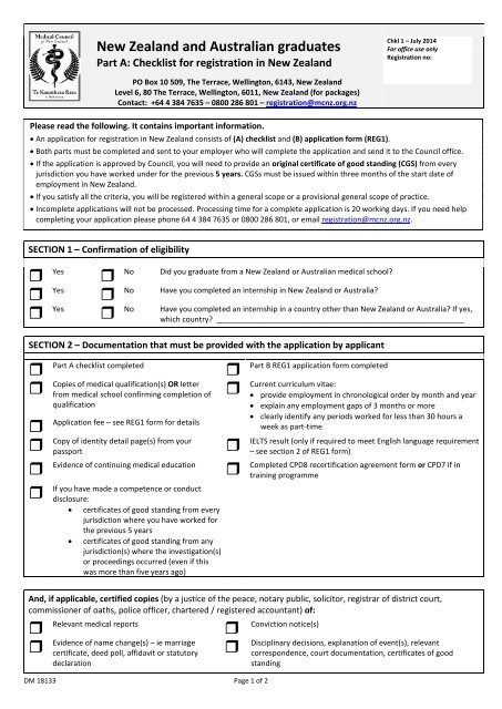 chckl1 - Medical Council of New Zealand