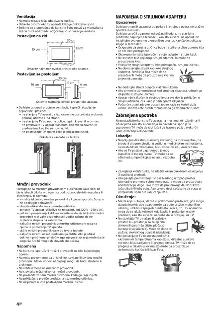 Sony KDL-48R550C - KDL-48R550C Istruzioni per l'uso Serbo