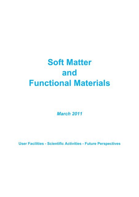 Soft Matter and Functional Materials - Helmholtz-Zentrum Berlin
