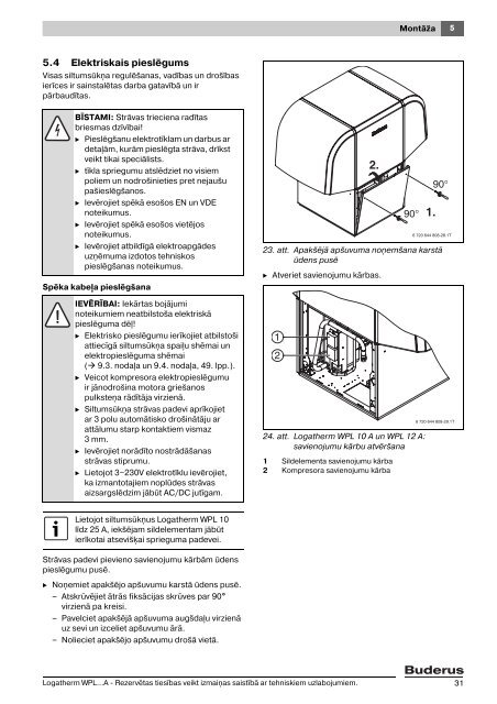 Montāžas un apkopes instrukcija Logatherm - Buderus