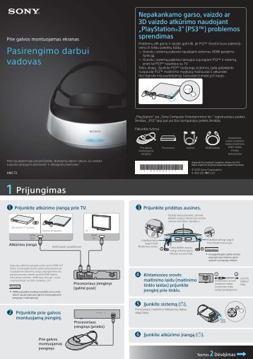 Sony HMZ-T2 - HMZ-T2 Guida di configurazione rapid Lituano