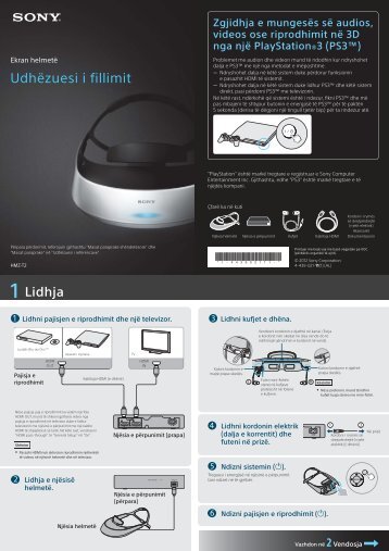 Sony HMZ-T2 - HMZ-T2 Guida di configurazione rapid Albanese