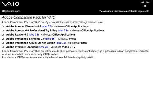 Sony PCG-K315B - PCG-K315B Manuale software Finlandese