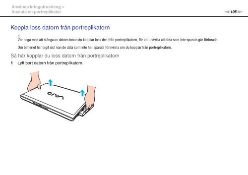 Sony VPCSE1L1E - VPCSE1L1E Istruzioni per l'uso Svedese