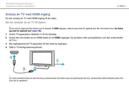 Sony VPCSE1L1E - VPCSE1L1E Istruzioni per l'uso Svedese