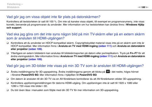 Sony VPCSE1L1E - VPCSE1L1E Istruzioni per l'uso Svedese