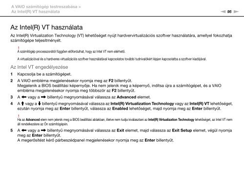 Sony VPCEB3A4E - VPCEB3A4E Istruzioni per l'uso Ungherese