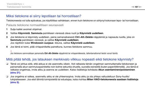 Sony VPCSE1L1E - VPCSE1L1E Istruzioni per l'uso Finlandese