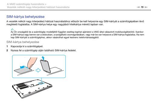 Sony VPCSE1L1E - VPCSE1L1E Istruzioni per l'uso Ungherese