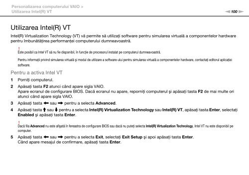 Sony VPCEB3A4E - VPCEB3A4E Istruzioni per l'uso Rumeno