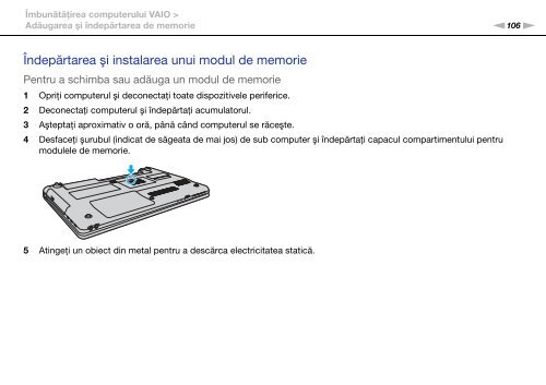 Sony VPCEB3A4E - VPCEB3A4E Istruzioni per l'uso Rumeno