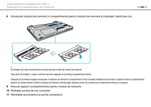 Sony VPCEB3A4E - VPCEB3A4E Istruzioni per l'uso Rumeno