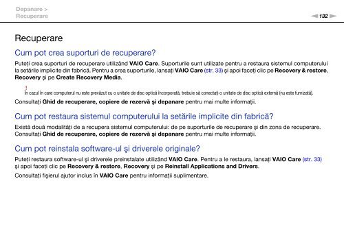 Sony VPCEB3A4E - VPCEB3A4E Istruzioni per l'uso Rumeno