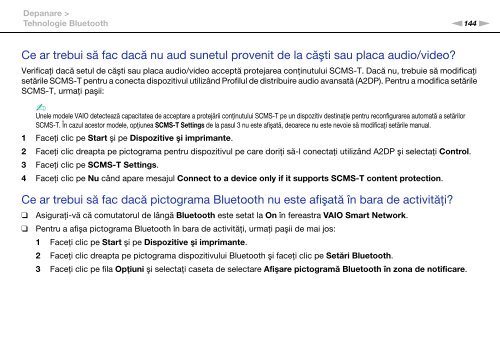 Sony VPCEB3A4E - VPCEB3A4E Istruzioni per l'uso Rumeno