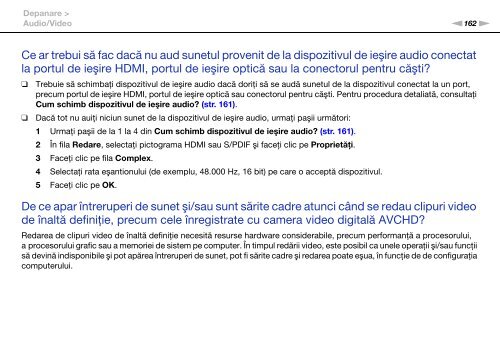 Sony VPCEB3A4E - VPCEB3A4E Istruzioni per l'uso Rumeno