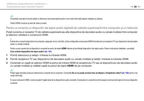 Sony VPCEB3A4E - VPCEB3A4E Istruzioni per l'uso Rumeno