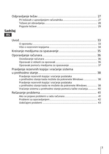 Sony SVT1312M1R - SVT1312M1R Guida alla risoluzione dei problemi Sloveno