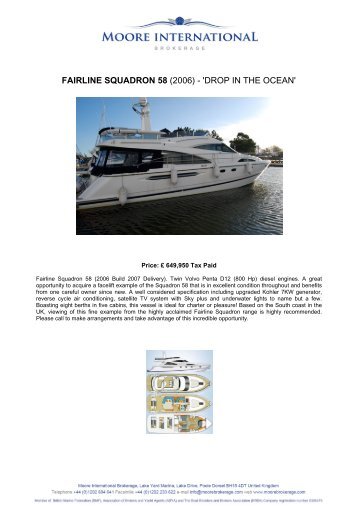 FAIRLINE SQUADRON 58 (2006) - 'DROP IN THE OCEAN'