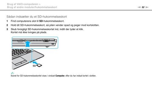 Sony VPCCW2C5E - VPCCW2C5E Istruzioni per l'uso Danese