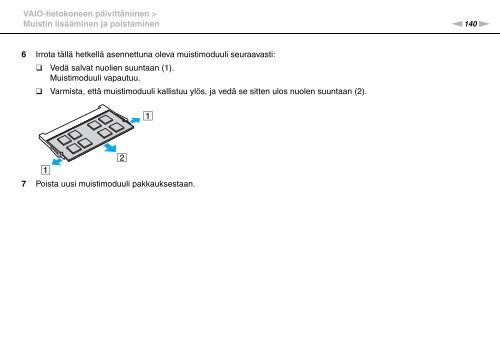 Sony VPCSB1B7E - VPCSB1B7E Istruzioni per l'uso Finlandese