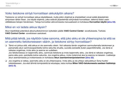 Sony VPCSB1B7E - VPCSB1B7E Istruzioni per l'uso Finlandese