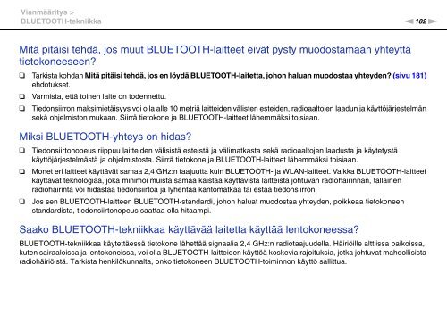 Sony VPCSB1B7E - VPCSB1B7E Istruzioni per l'uso Finlandese