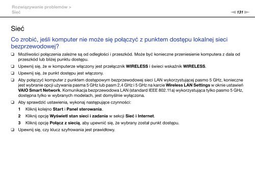 Sony VGN-NW21MF - VGN-NW21MF Istruzioni per l'uso Polacco