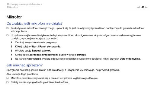 Sony VGN-NW21MF - VGN-NW21MF Istruzioni per l'uso Polacco