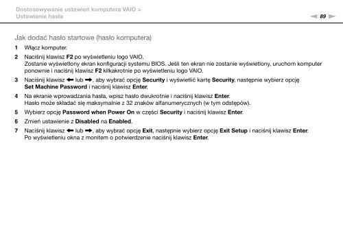 Sony VGN-NW21MF - VGN-NW21MF Istruzioni per l'uso Polacco