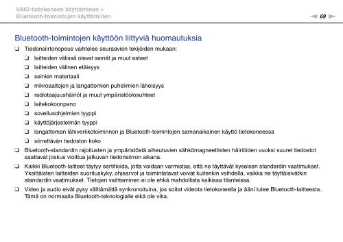 Sony VGN-NW21MF - VGN-NW21MF Istruzioni per l'uso Finlandese