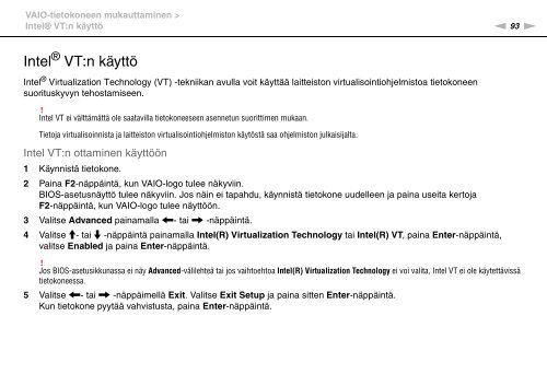 Sony VGN-NW21MF - VGN-NW21MF Istruzioni per l'uso Finlandese