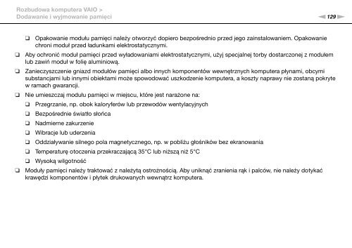 Sony VPCS13M1E - VPCS13M1E Istruzioni per l'uso Polacco