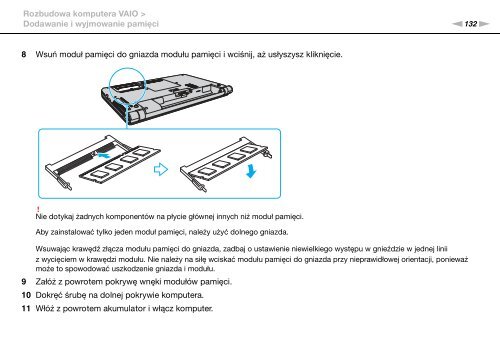 Sony VPCS13M1E - VPCS13M1E Istruzioni per l'uso Polacco